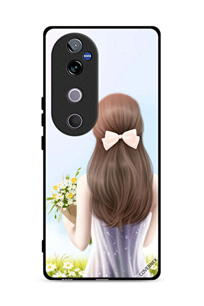 Covernex غطاء حماية لهاتف Vivo V40 5G بتصميم فتاة جميلة