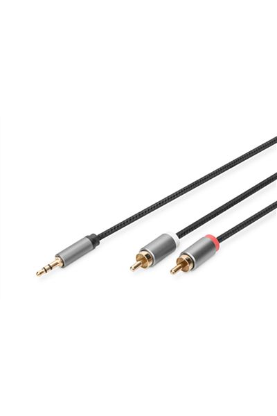 Digitus Cablu Audio 1.8m RCA la Jack 3.5mm Negru