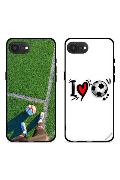 Covernex حافظتان واقيتان لهاتف Apple iPhone 16e كل حب كرة القدم