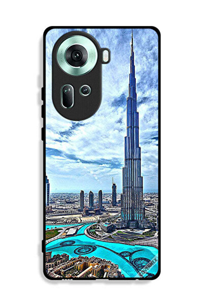 Covernex غطاء حماية لهاتف Oppo Reno11 5G برج خليفة - غيوم تلامس السحاب