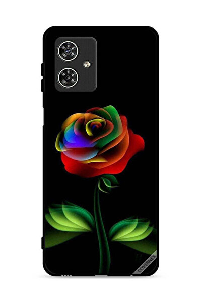 Covernex Motorola Moto G54 5G Protective Case Cover Rainbow Color Rose