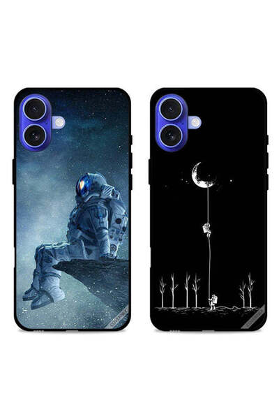 Covernex حافظتان واقيتان لهاتف Apple iPhone 16 من رائد الفضاء المتعب إلى القمر