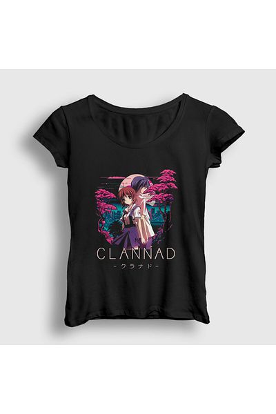 Presmono Women's Black Tomoya Nagisa Anime Clannad T-Shirt 556183Tt