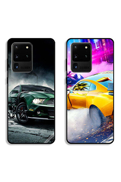Covernex حافظتان لهاتف سامسونج جالكسي S20 ألترا بأغطية حماية بتصميم سيارة سبا...