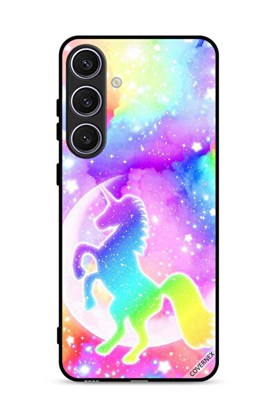 Covernex Samsung Galaxy S25 Protective Case Cover Rainbow Unicorn