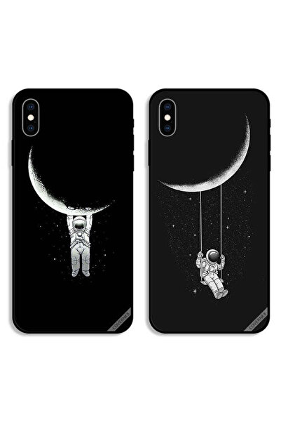 Covernex حافظتان لهاتف Apple iPhone XS أغطية واقية بتصميم رائد فضاء متأرجح وم...