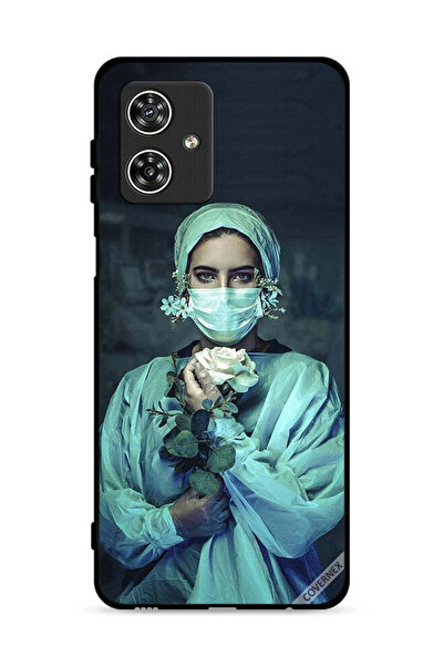 Covernex غطاء حماية لهاتف موتورولا موتو جي 54 5G بطبعة ممرضة