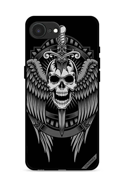 Covernex غطاء حماية لجهاز Apple iPhone 16e بتصميم جمجمة وأجنحة نسر