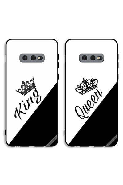 Covernex حافظتان لهاتف سامسونج جالاكسي S10e، أغطية حماية بتصميم ملك وملكة، أغ...