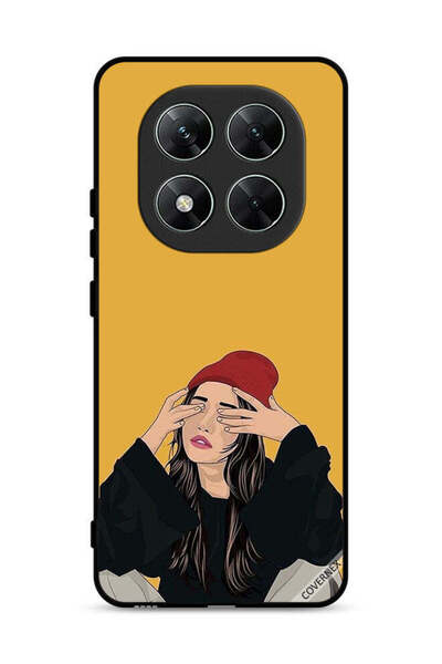 Covernex غطاء حماية لهاتف شاومي ريدمي نوت 14 برو 5G، رسم فتاة حزينة