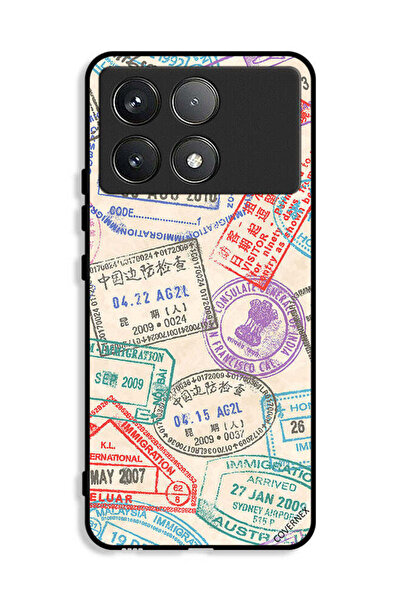 Covernex غطاء حماية لهاتف Xiaomi Redmi K70E 5G بنمط طوابع السفر