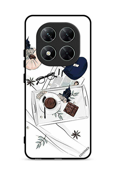 Covernex غطاء حماية Xiaomi Poco X7 5G بتصميم فن القهوة والشوكولاتة