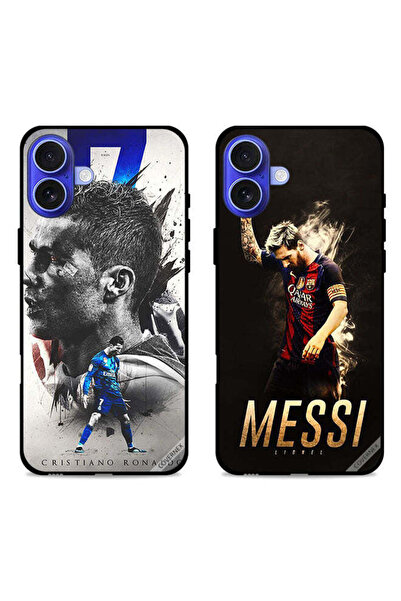 Covernex حافظتان واقيتان لهاتف Apple iPhone 16 Plus بخلفية كريستيانو رونالدو ...