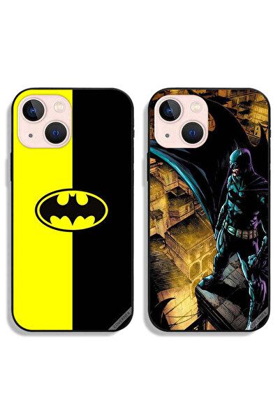 Covernex حافظتان لهاتف Apple iPhone 13 mini مع أغطية حماية بشعار باتمان وباتم...