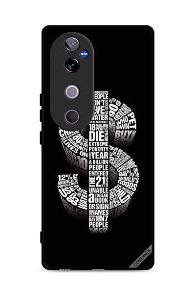 Covernex غطاء حماية لهاتف Vivo V40 5G بطبعة دولار بخط اليد