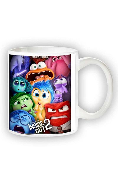 Story of candle Ceramic Mug with 'Heart and Soul 2' Design in White