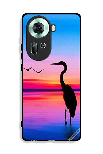 Covernex غطاء حماية لهاتف Oppo Reno11 5G بتصميم شوكة وطيور