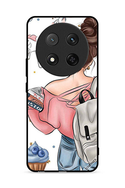 Covernex غطاء حماية لهاتف Honor X9c 5G بتصميم كتب وفن يد فتاة