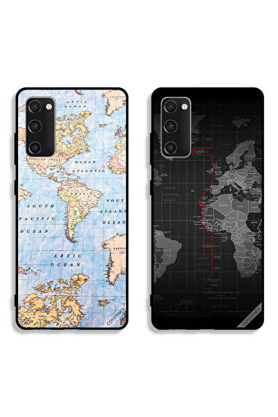 Covernex Two Cases For Samsung Galaxy S20 FE Protective Covers World Map