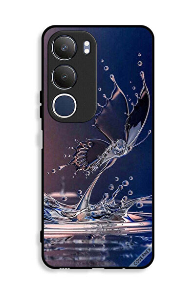Covernex غطاء حماية لهاتف Vivo Y19s 4G بتصميم قطرات الماء على شكل فراشة