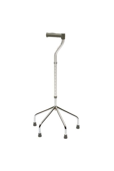 bromed WALK STICK QUAD CANE SILVER
