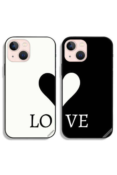 Covernex حافظتان واقيتان لهاتف Apple iPhone 13 mini، أغطية خلفية بتصميم زوجين...