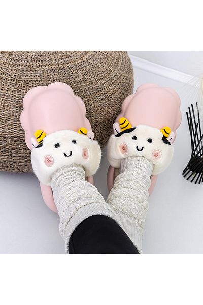 FASHION Ladies Slippers W-23 Pink |