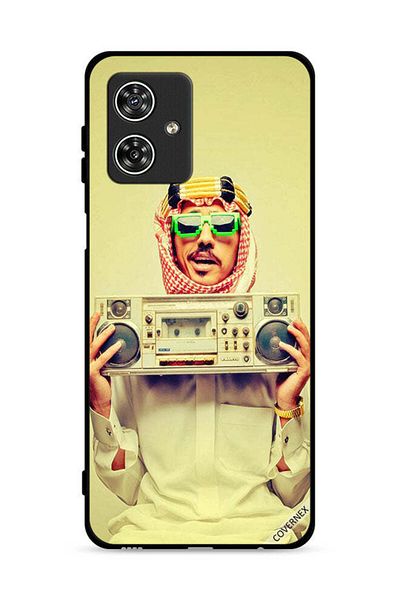 Covernex غطاء حماية لهاتف موتورولا موتو جي 54 5G يحمل جهاز موسيقى عتيق