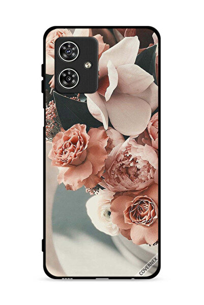 Covernex غطاء حماية لهاتف موتورولا موتو جي 54 5 جي، باقة من أزهار الخوخ الجميلة