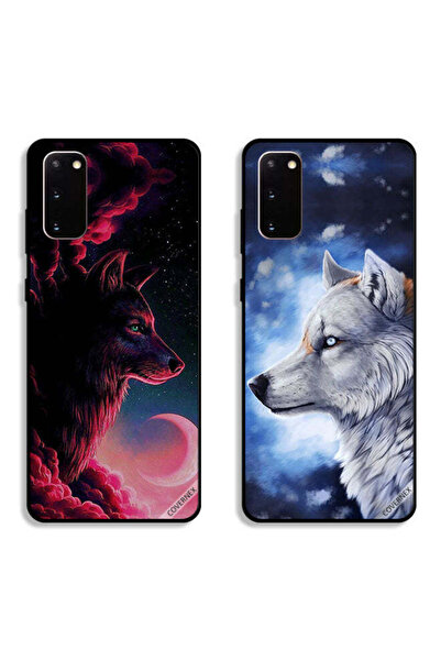 Covernex حافظتان لهاتف سامسونج جالكسي S20 بغطاءين واقيين من تصميم وولف آرت