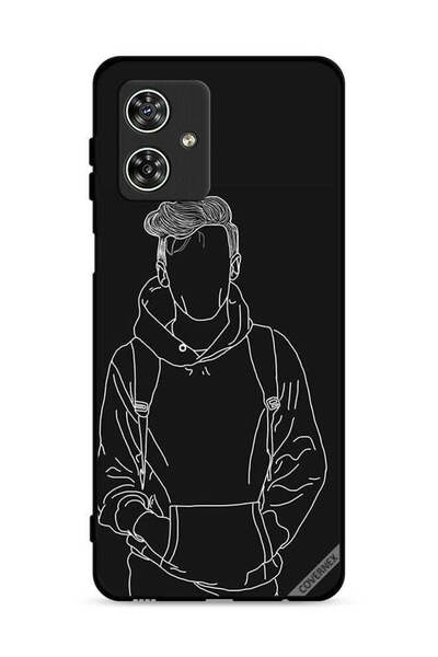 Covernex غطاء حماية لهاتف موتورولا موتو جي 54 5G برسم جاكيت بوي