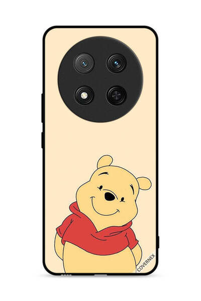 Covernex غطاء حماية Honor X9c 5G بتصميم الدب في وضع السعادة