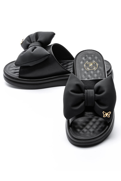 FORMAZIONE Дамски чехли с ниска подметка 28-30 Черни |