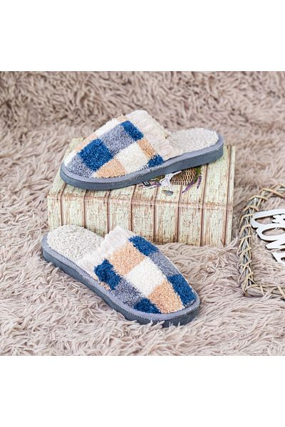 FASHION Ladies Slippers A40 Blue