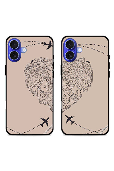 Covernex حافظتان واقيتان لهاتف Apple iPhone 16 Plus، أغطية خلفية بتصميم زوجين...