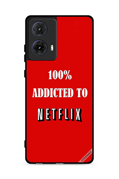 Covernex غطاء حماية لهاتف موتورولا موتو جي 85 5 جي، مدمن على نتفليكس بنسبة 100%