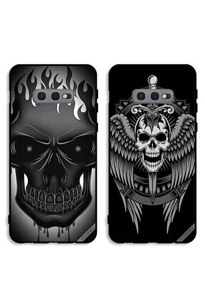Covernex حافظتان لهاتف Samsung Galaxy S10e، أغطية حماية بتصميم جمجمة وأجنحة نسر