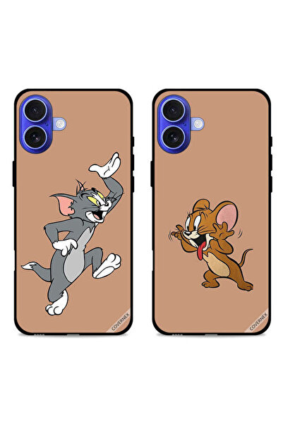 Covernex حافظتان واقيتان لهاتف Apple iPhone 16 Plus، أغطية خلفية بتصميم زوجين...