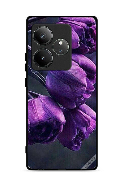Covernex غطاء حماية لهاتف Realme GT Neo6 5G بنقشة زهور داكنة