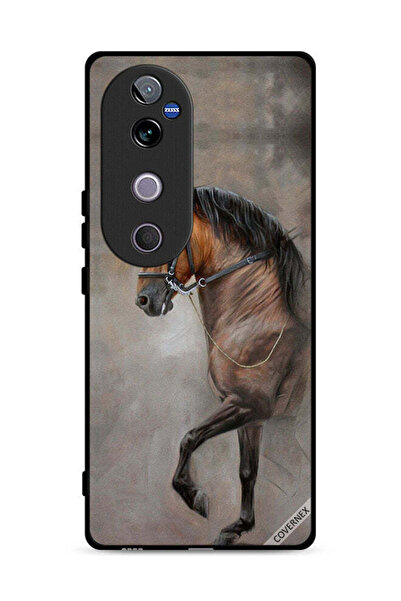 Covernex غطاء حماية لهاتف Vivo V40 5G، صورة حصان عتيقة