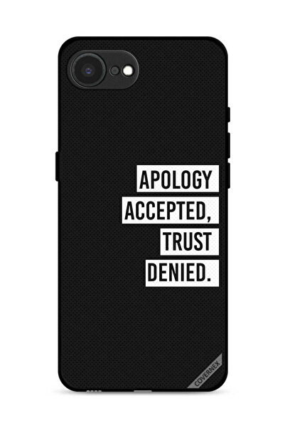 Covernex غطاء حماية لجهاز Apple iPhone 16e - اعتذار مقبول - ثقة مرفوضة