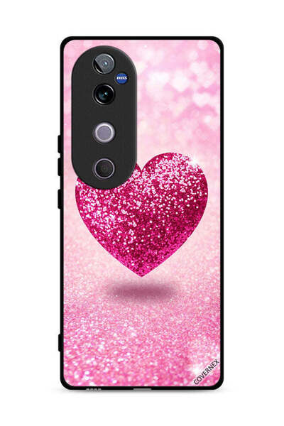 Covernex غطاء حماية لهاتف Vivo V40 5G بتصميم قلب لامع