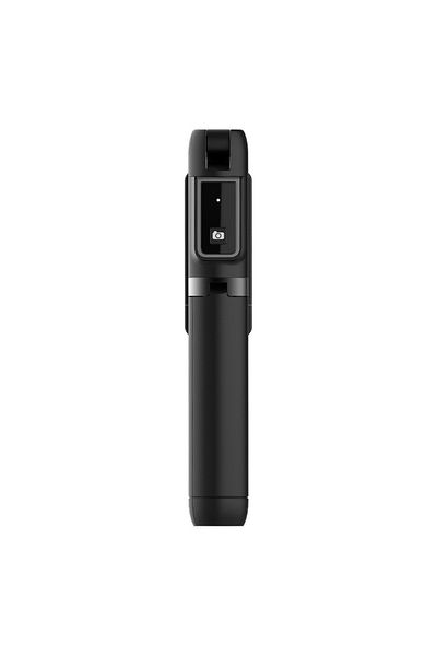 Hurtel Mobeen 3-in-1 Selfie Stick with Samsung Tripod, Bluetooth 5.2 Remote Control - Black