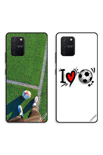 Covernex حافظتان لهاتف سامسونج جالاكسي S10 لايت، أغطية حماية، كل الحب لكرة القدم