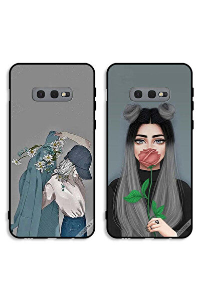 Covernex حافظتان واقيتان لهاتف سامسونج جالاكسي S10e بتصميم فتاة ترتدي معطفًا ...