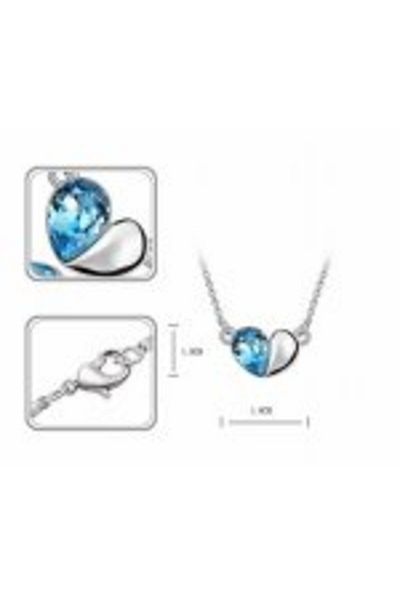 Kelan Set de bijuterii elegant – Inimă cu brățară și prințesă din cristal alb