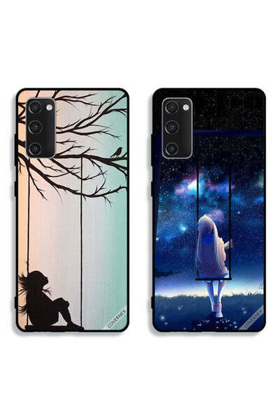 Covernex حافظتان لهاتف سامسونج جالاكسي S20 FE، أغطية حماية، رسمة فنية لفتاة ص...