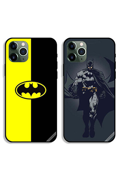 Covernex حافظتان واقيتان لهاتف Apple iPhone 11 Pro مع شعار باتمان وفن باتمان