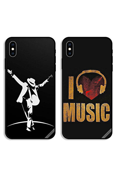 Covernex حافظتان واقيتان لهاتف Apple iPhone XS Max من Mj Style وi Love Music