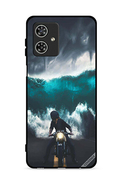 Covernex غطاء حماية لهاتف موتورولا موتو جي 54 5G برسومات موجة مائية